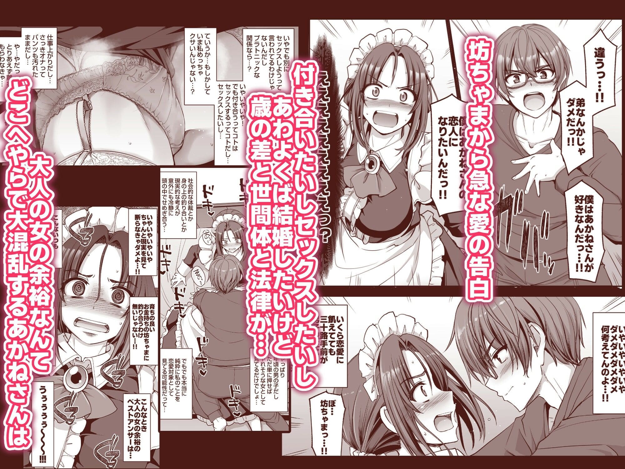 恋愛経験豊富と豪語する28歳独身メイドあかねさん