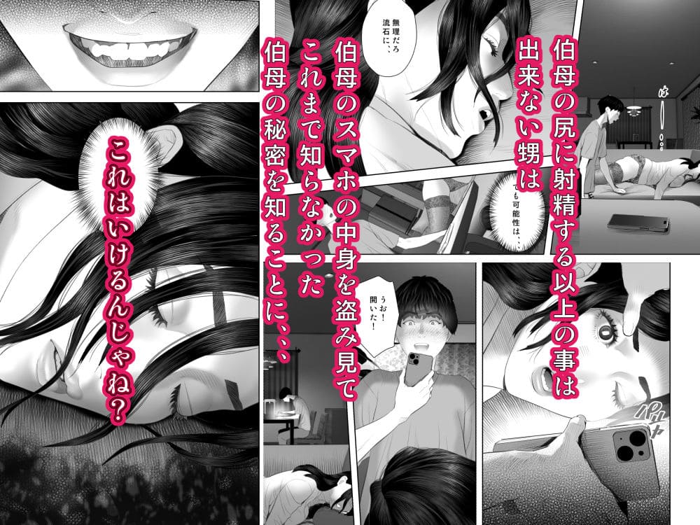 白薔薇伯母さんが秘密の下着をまとう姿を描いた成人向け同人コミックのジャケット