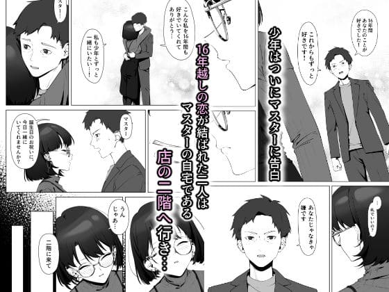 喫茶店のマスターと常連客の濃厚な関係を描いたFANZA同人漫画