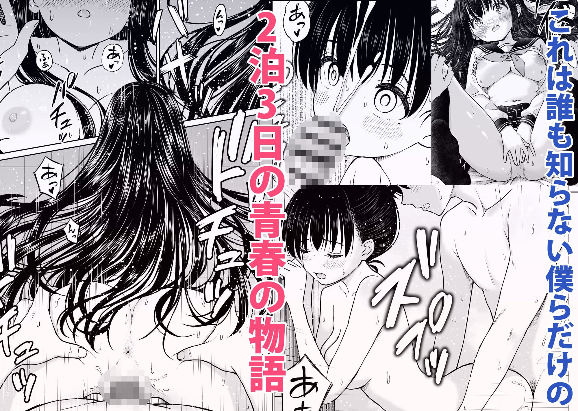 ことらっくのFANZA販売作「裏修学旅行日記」学生たちの物語カバー画像